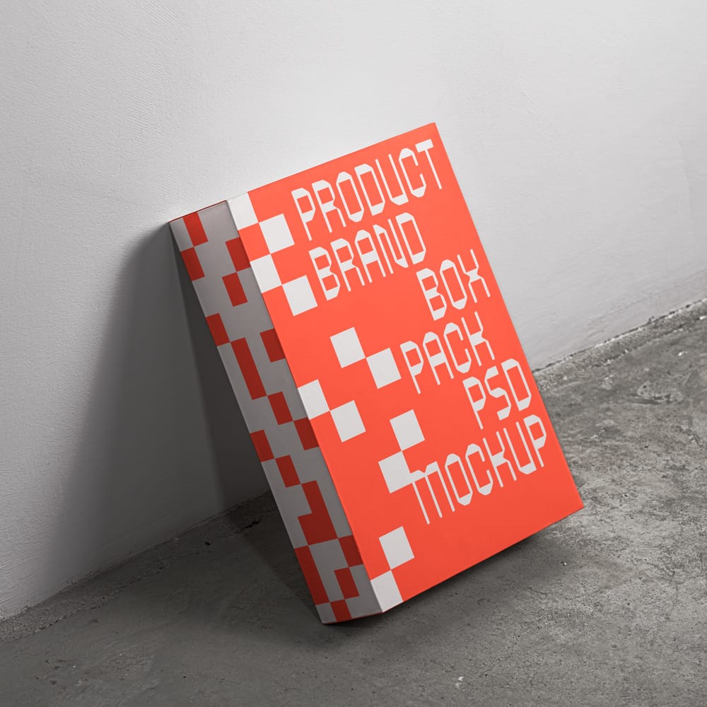 Free Product Branding Box Mockup Set PSD