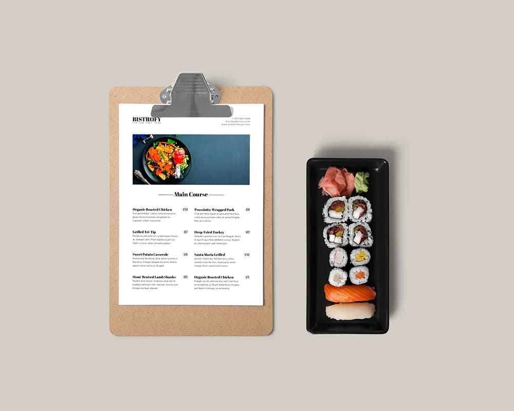 Free Restaurant Menu Template 