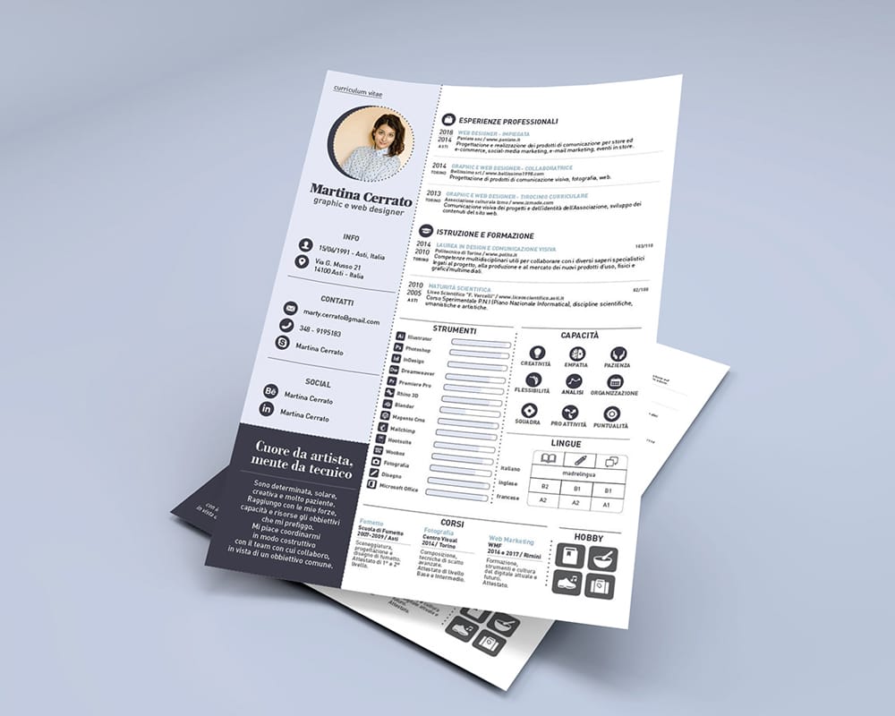 Free Resume Template for Adobe Indesign