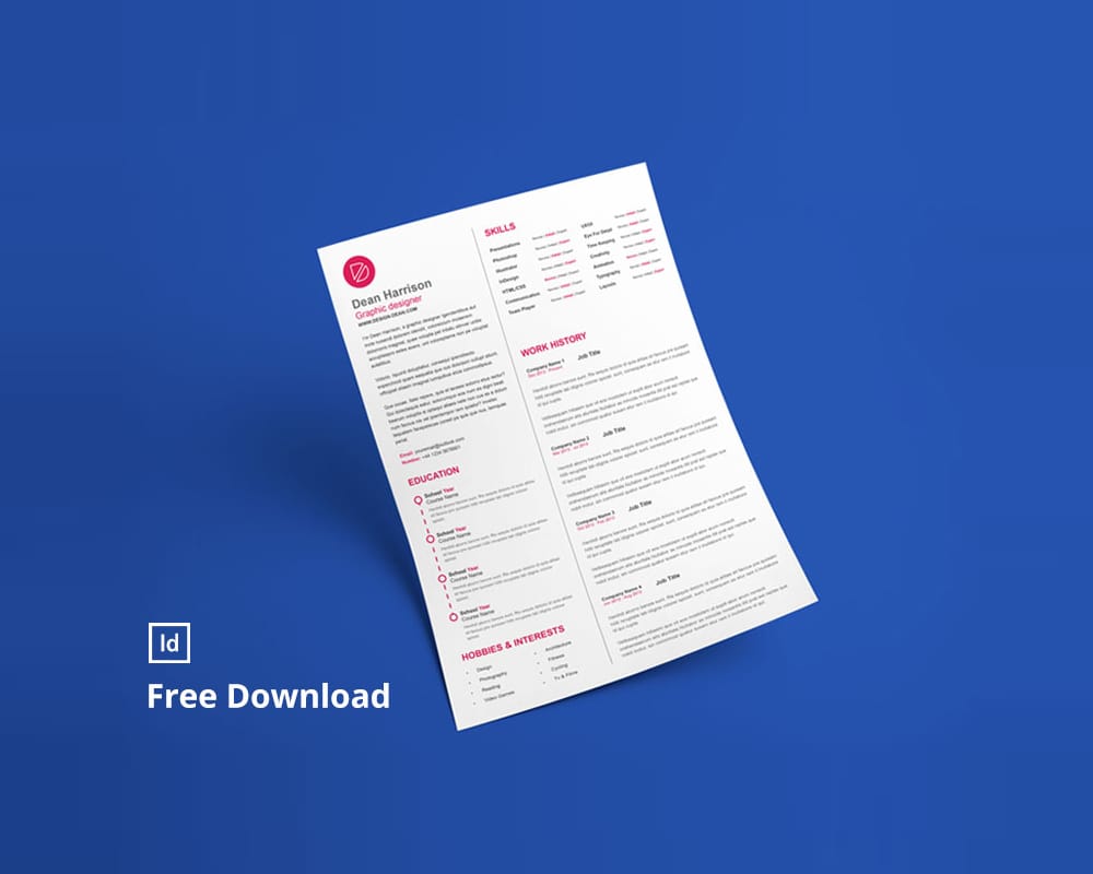 Free Simple CV Template 