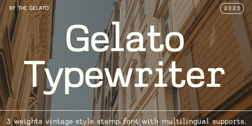 Gelato Typewriter