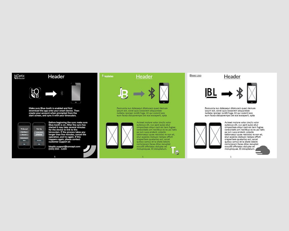 Instruction Booklet InDesign Template