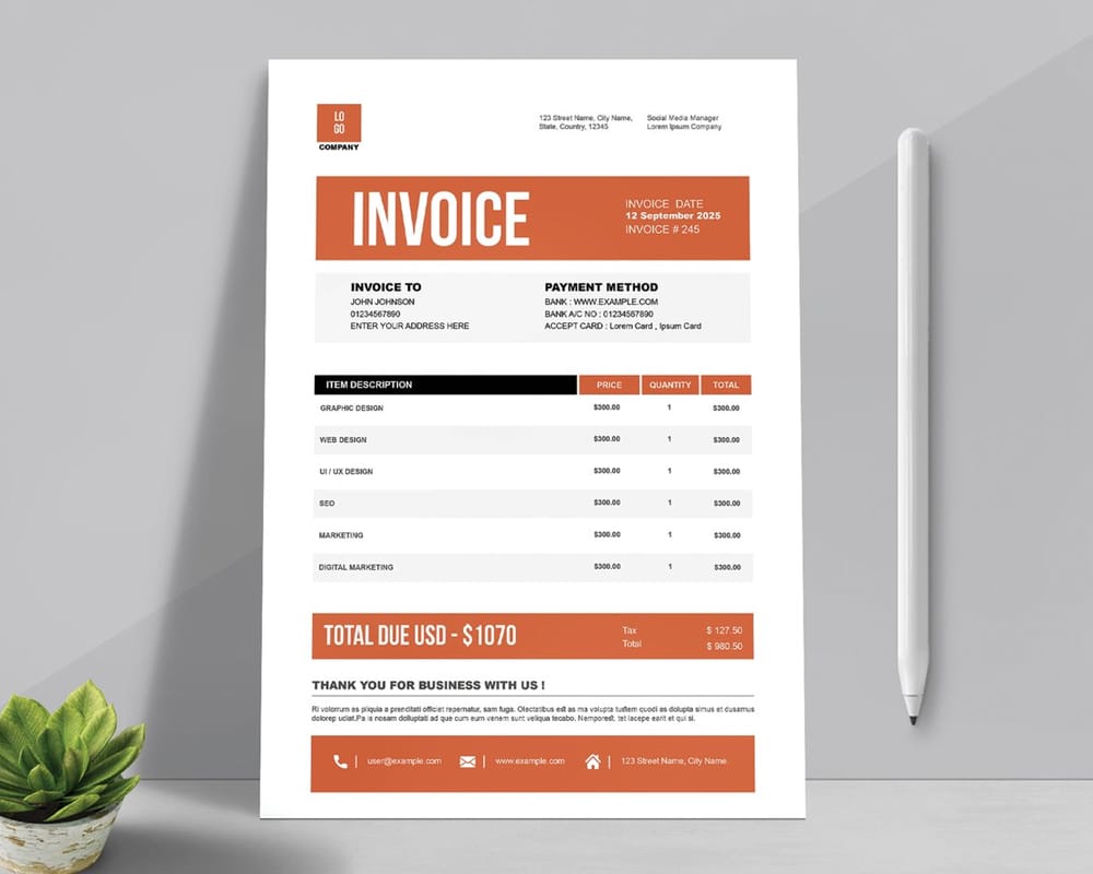 Modern Invoice Template