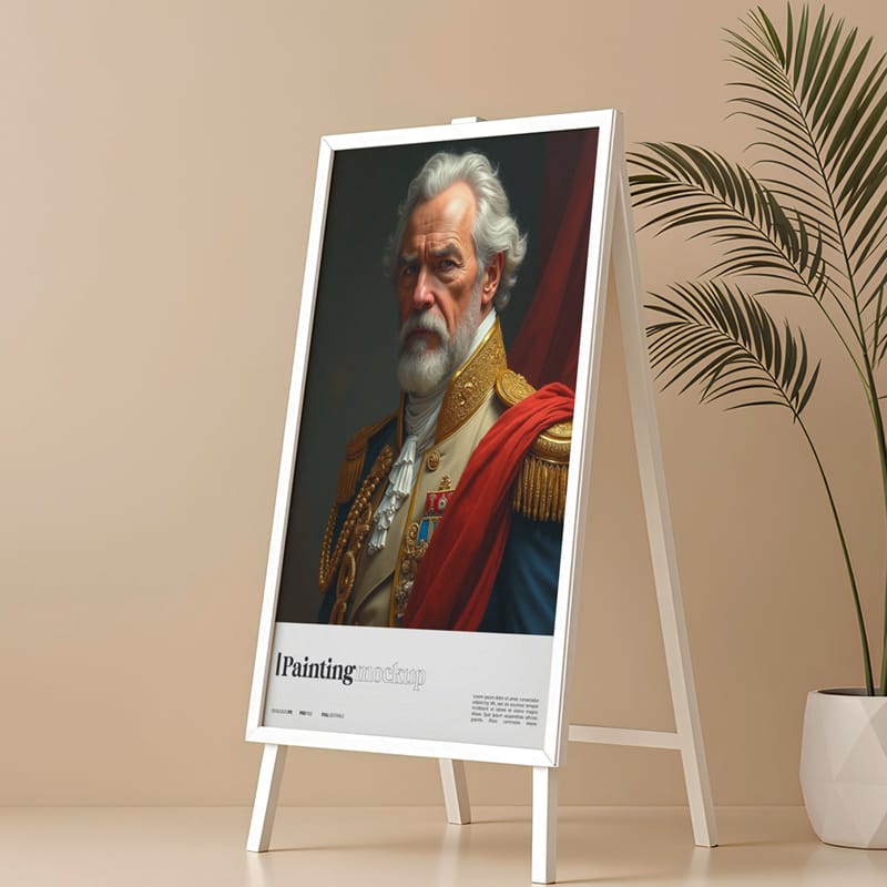 Painting Canvas Mockup PSD