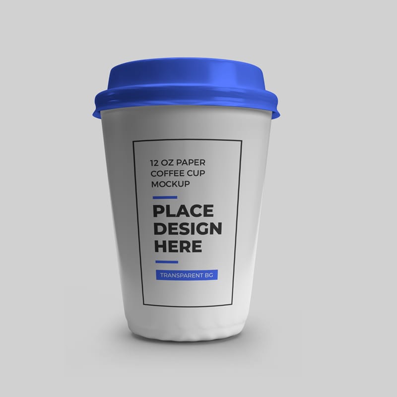 Paper Cup 12 Oz Mockup PSD