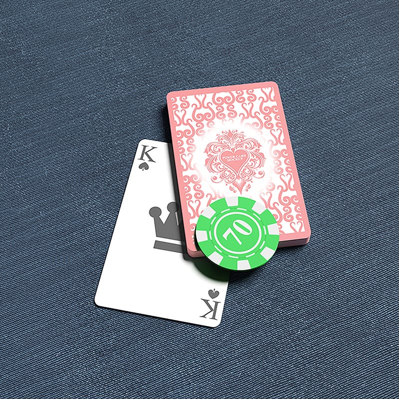Poker Card Mockup PSD