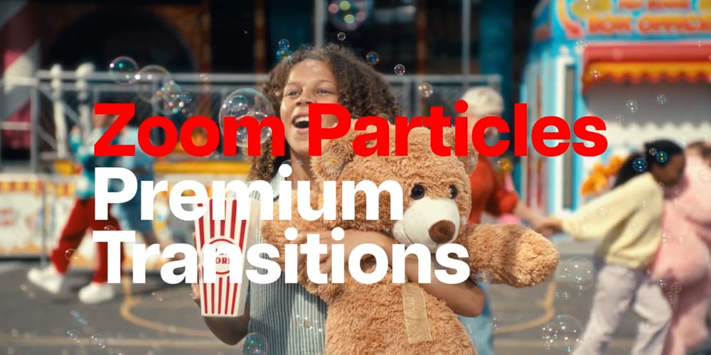 Premium Transitions Zoom Particles for Premiere Pro