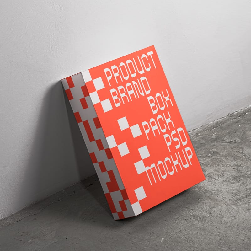 Product Branding Box Mockup Set PSD