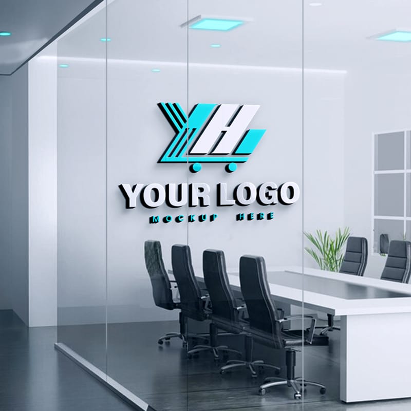 Professional Office Logo Mockup PSD