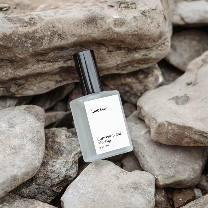 Realistic Cosmetic Bottle Mockup PSD