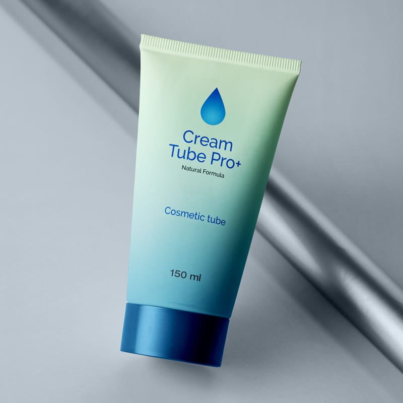 Realistic Cosmetic Cream Tube Mockup PSD