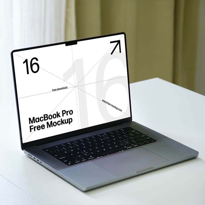 Realistic MacBook Pro Mockup PSD