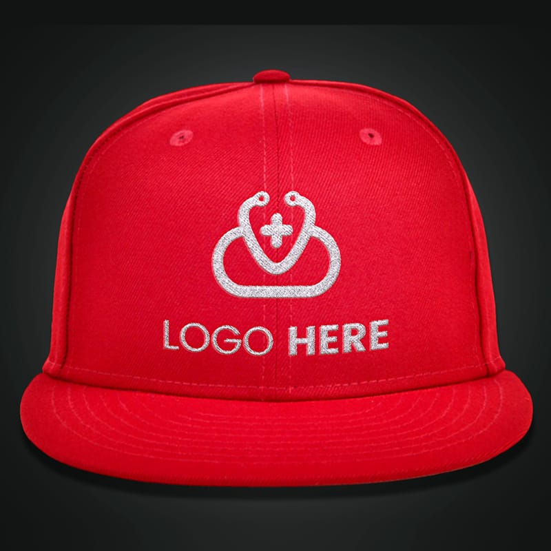 Red Cap Logo Mockup PSD