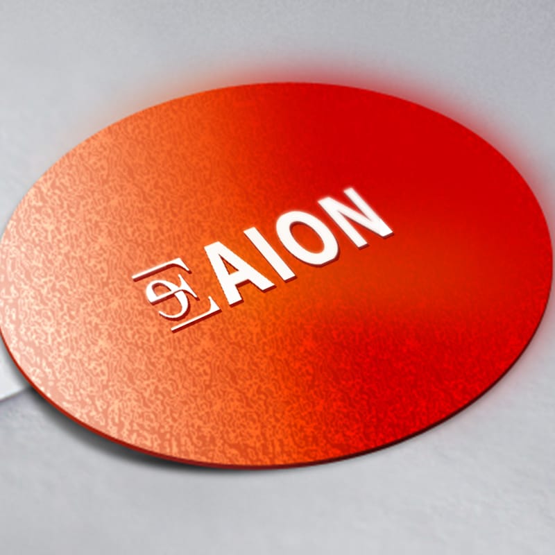 Red Light Coaster Logo Mockup PSD