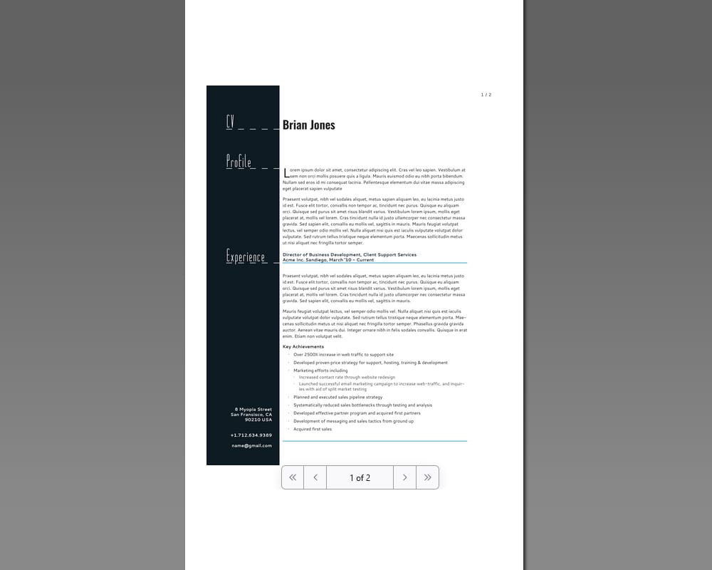 Resume and Business Card Template