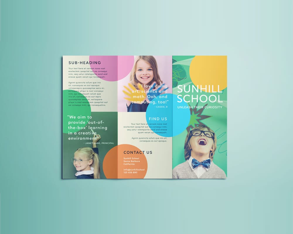 School Brochure Template