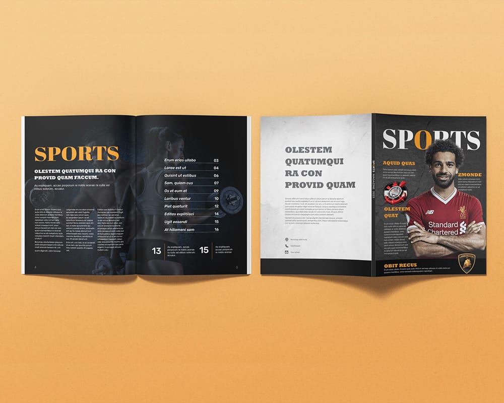 Sport Magazine Template