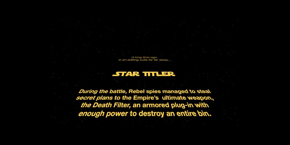 Star Titler Template for Premiere Pro