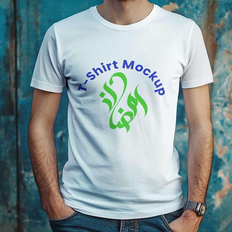 Street T-Shirt Mockup PSD