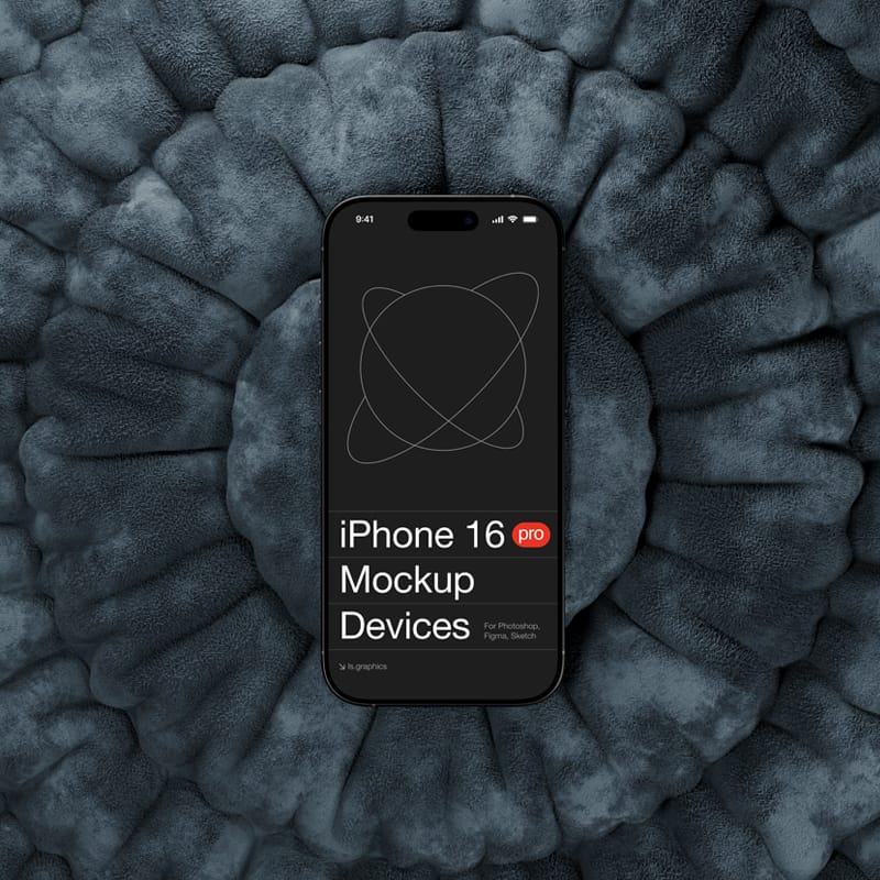 Stylish iPhone 16 Pro Mockup