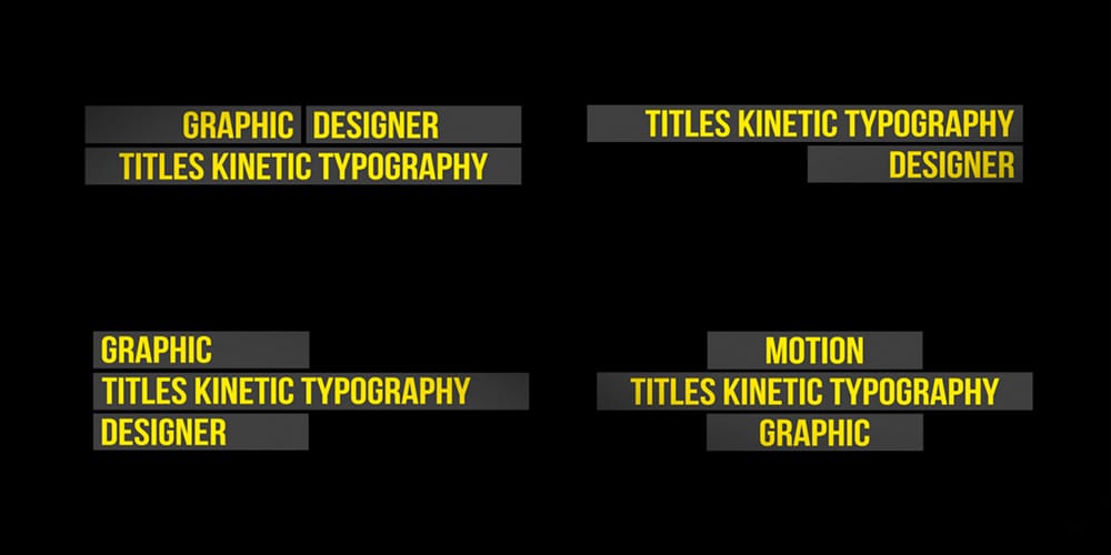 Titles Kinetic Typography