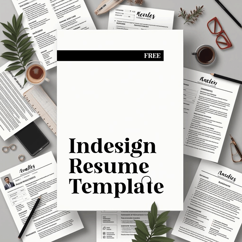 indesign resume template