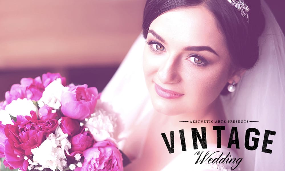 Aesthetic Vintage Wedding PS Action
