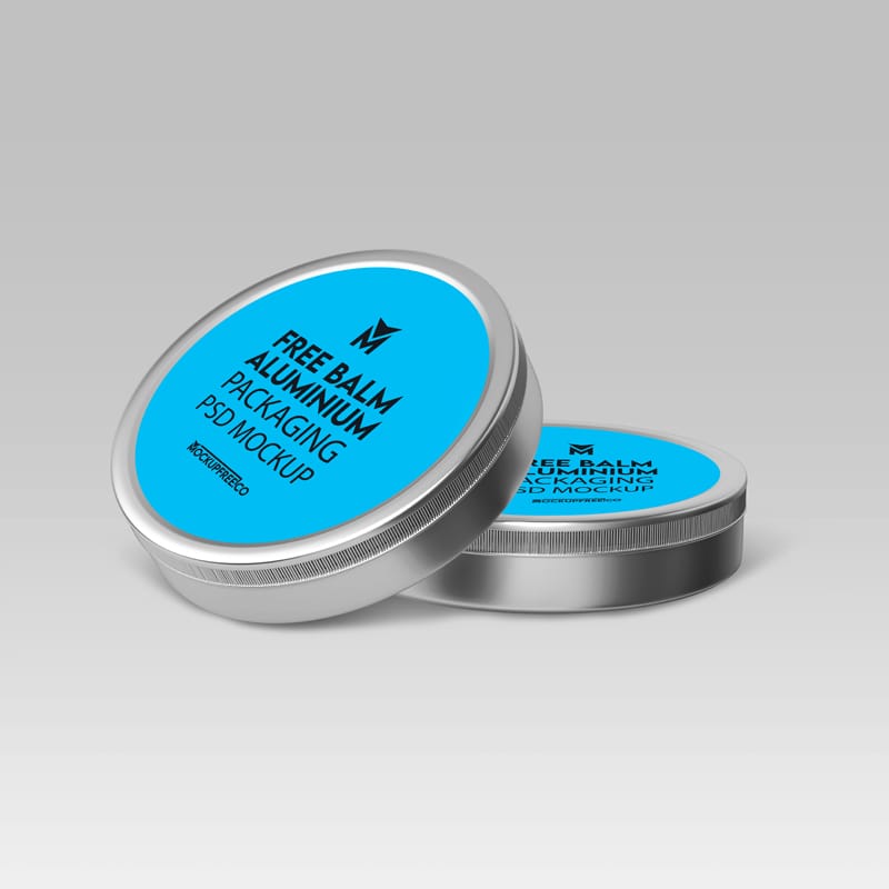Balm Aluminium Packaging Mockup PSD
