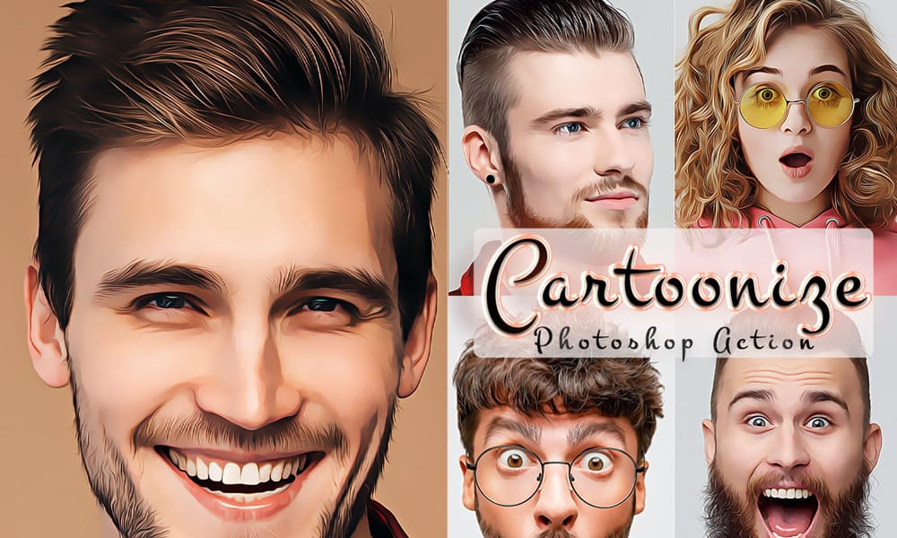 Cartoonize Action Photoshop