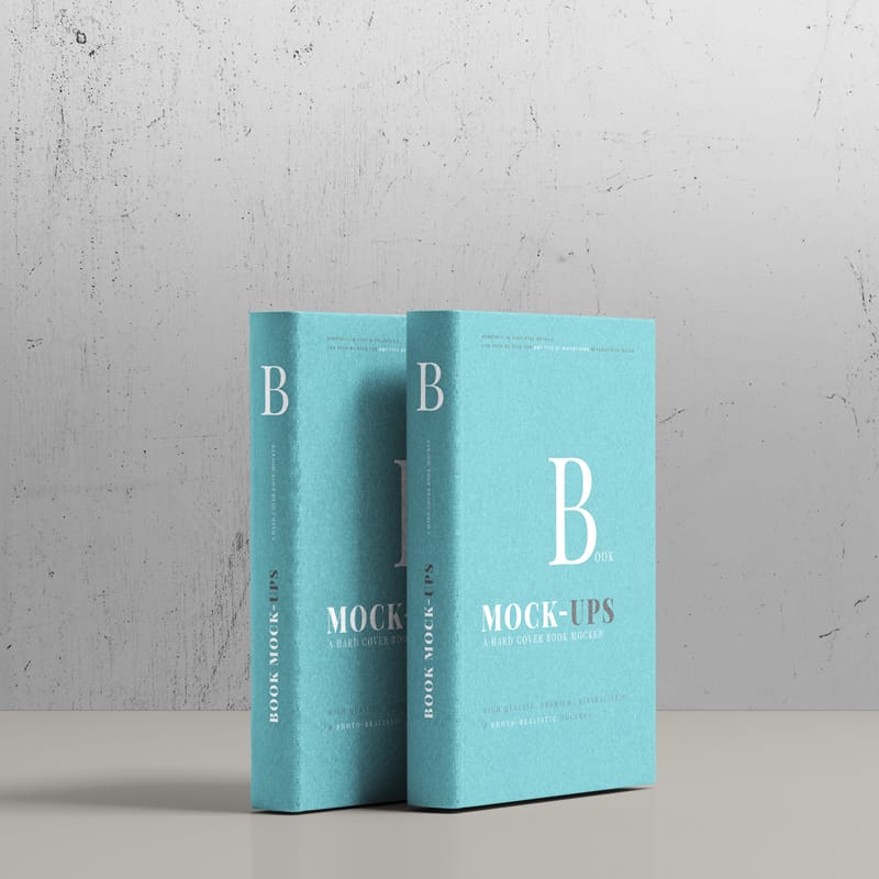 Classic Hardcover Book Mockup PSD