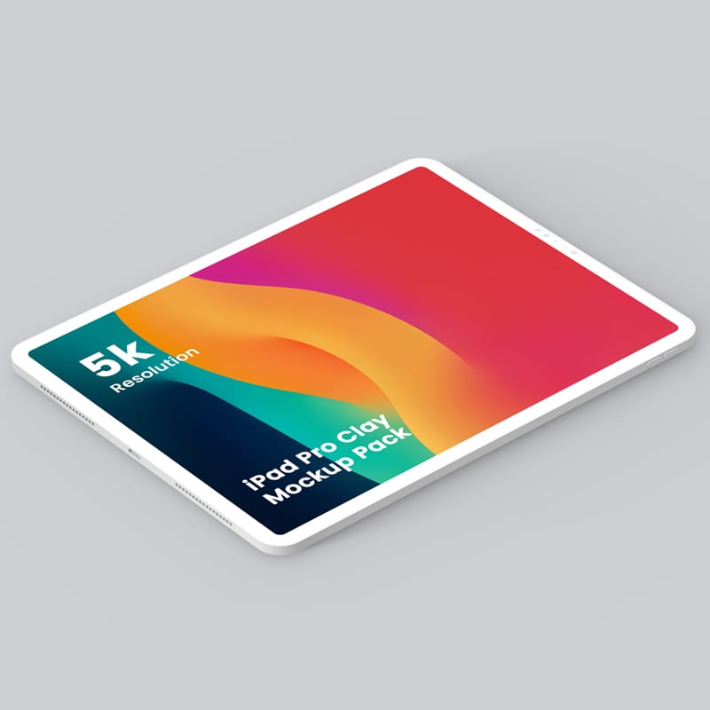 Clay iPad Pro Mockup PSD