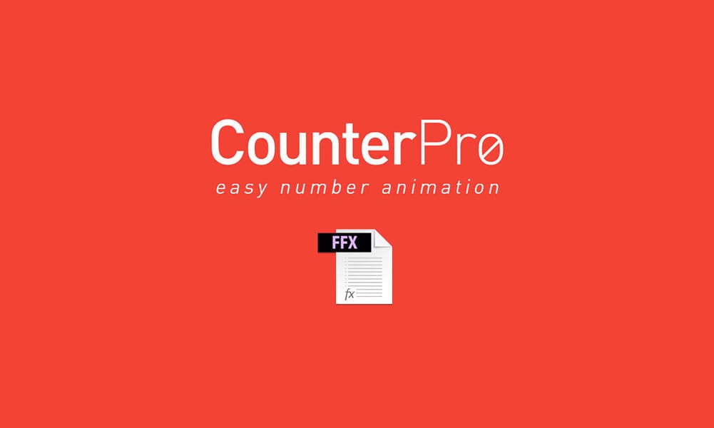 CounterPro Preset for After Effect