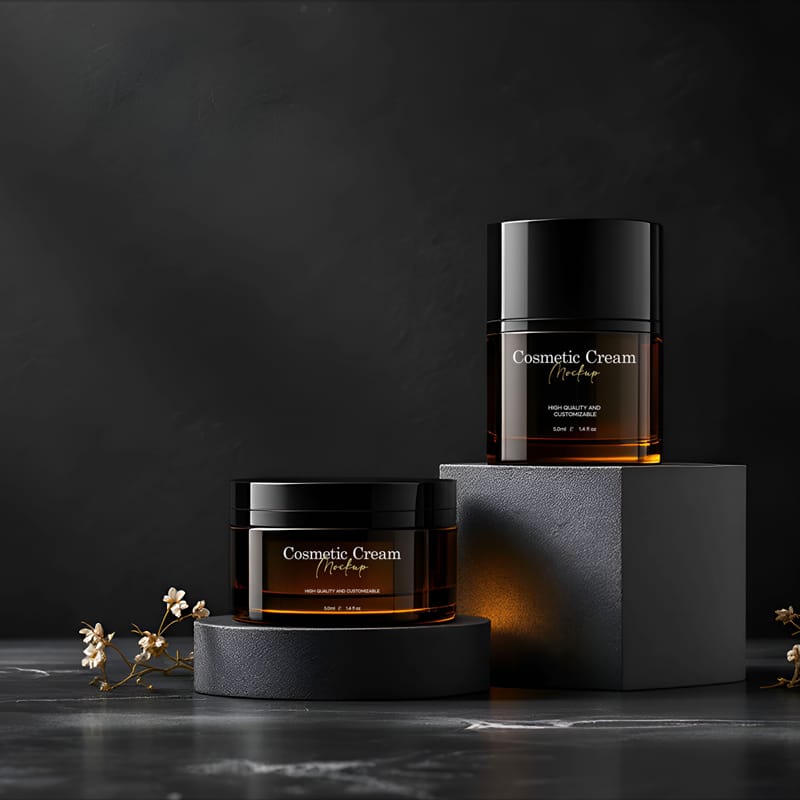 Cream Bottle Mockup PSD