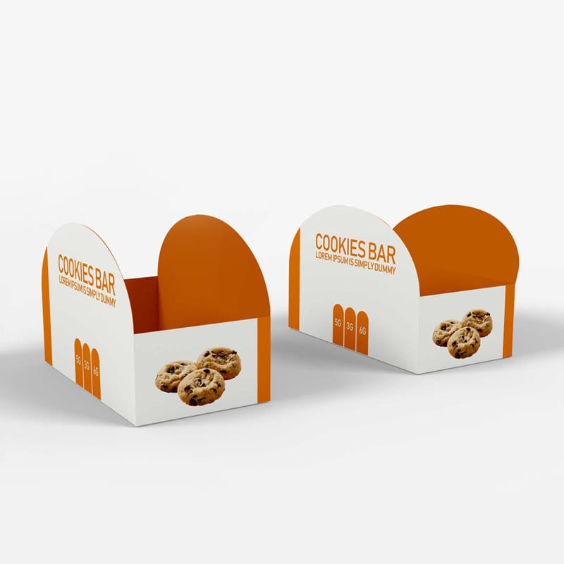 Donut Paper Bag Label Mockup PSD