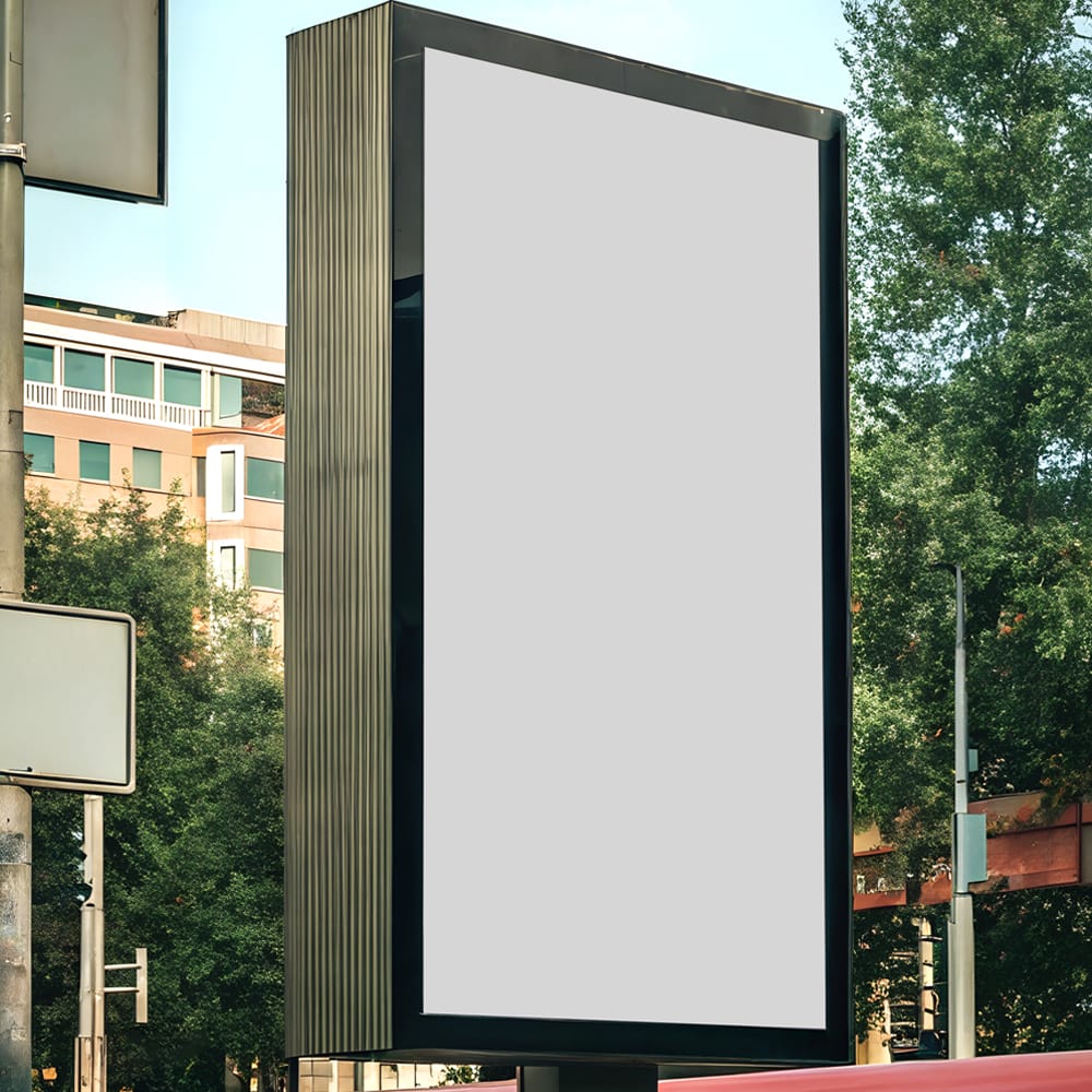 Free Billboard on Street Mockups PSD