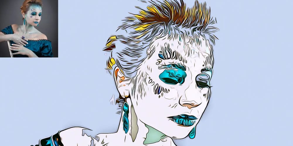 Free Cartoon Oil Photoshop Action