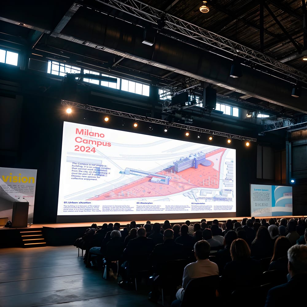 Free Conference Stage Mockup Template PSD