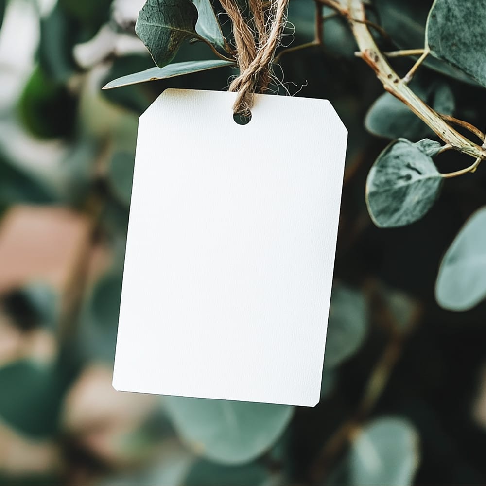Free Hang Label Tag Mockup PSD