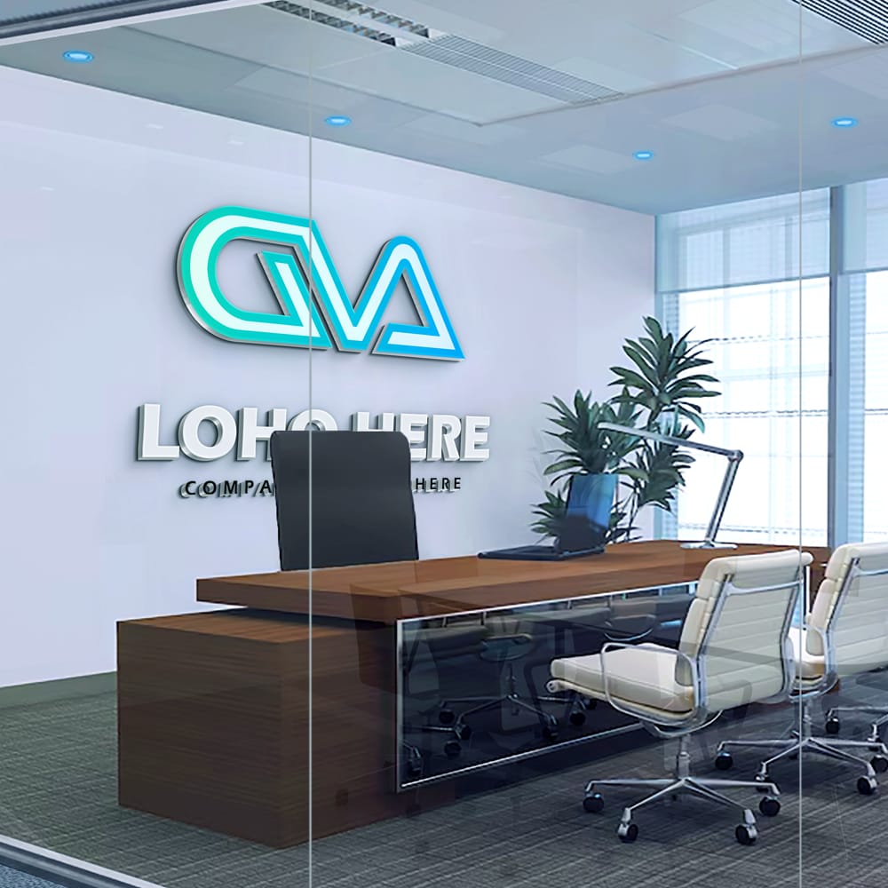 Free High Quality Office Logo Mockup PSD