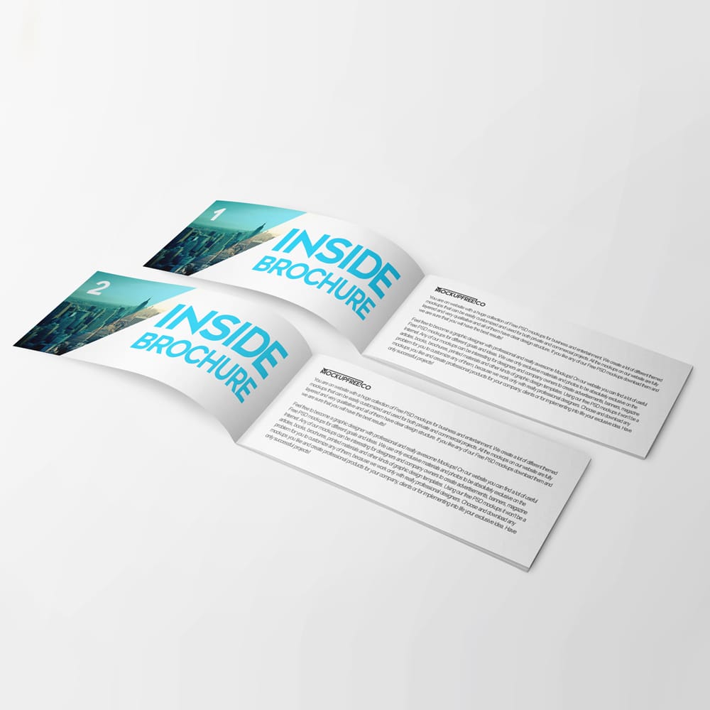 Free Landscape Brochure Mockups PSD