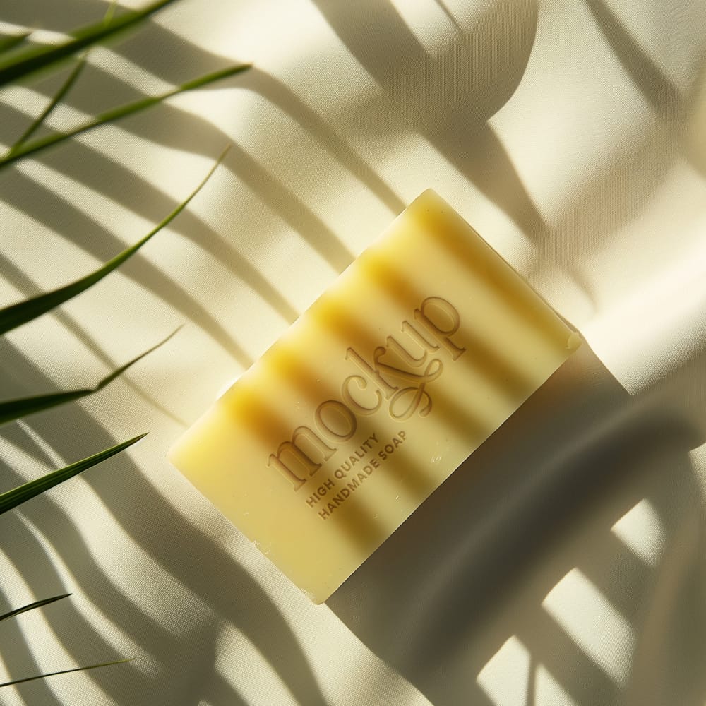 Free Lemongrass Soap Mockup PSD