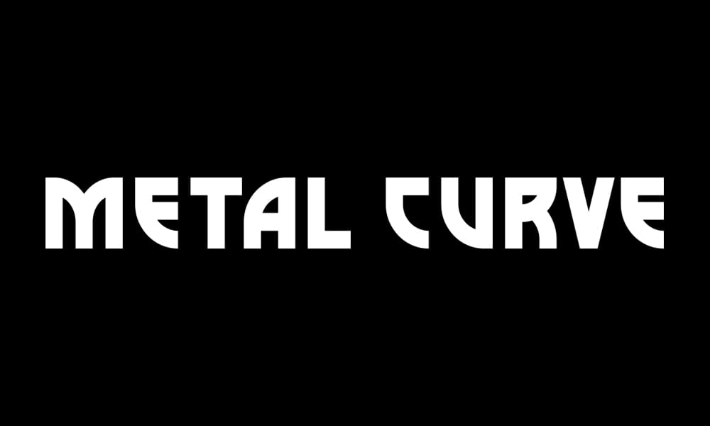 Free Metal Curve Font