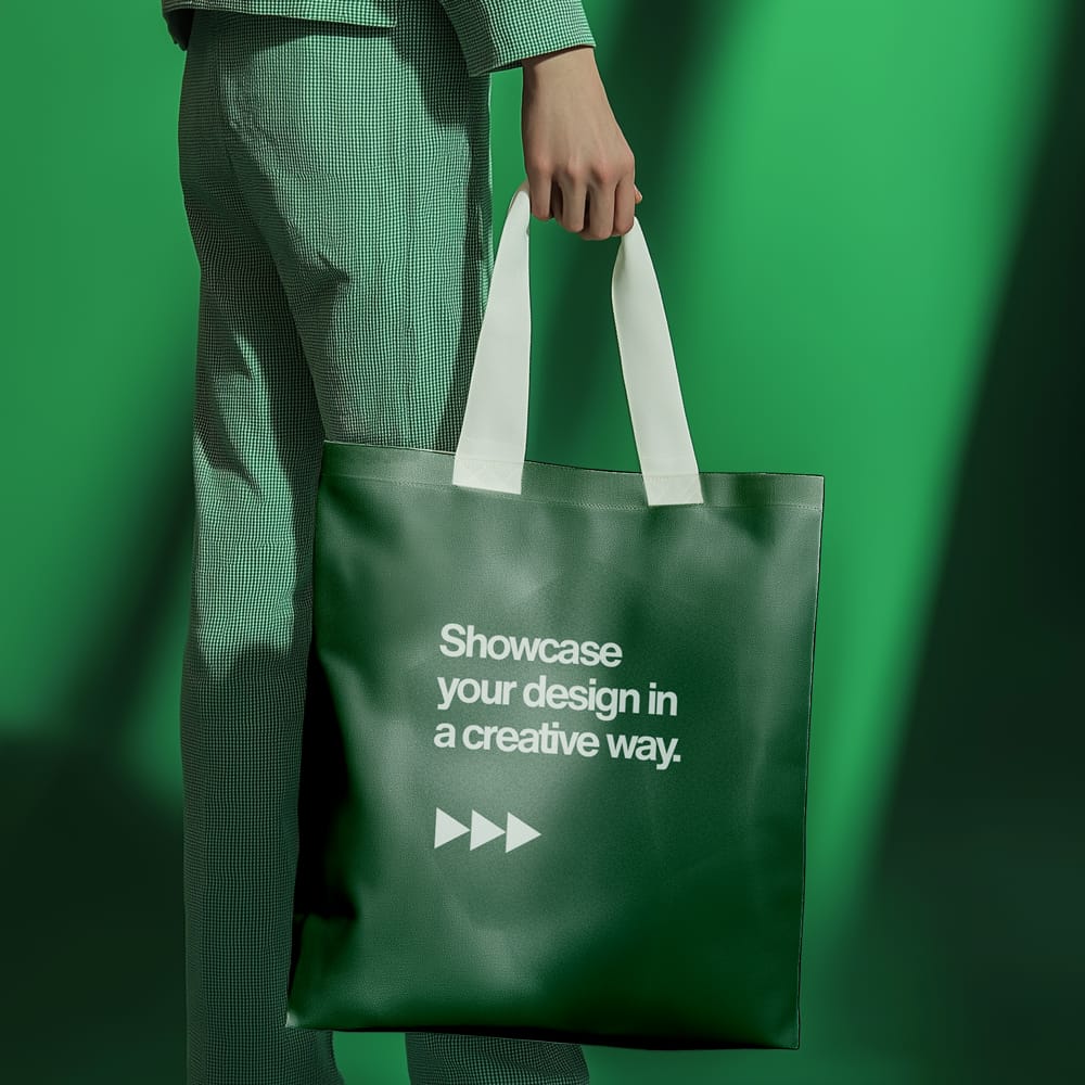 Free Minimal Aesthetic Tote Bag Mockup PSD