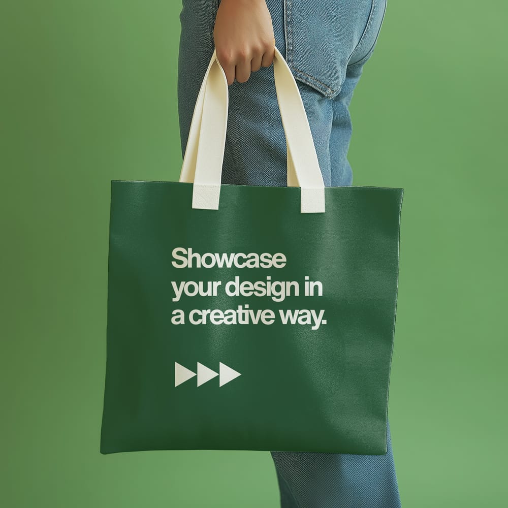 Free Minimal Premium Tote Bag Mockup PSD