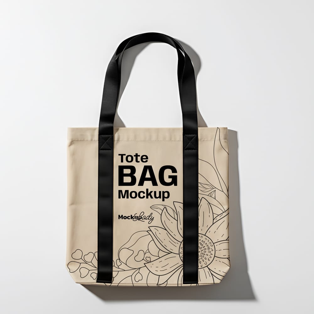 Free Minimalist Tote Bag Mockup PSD