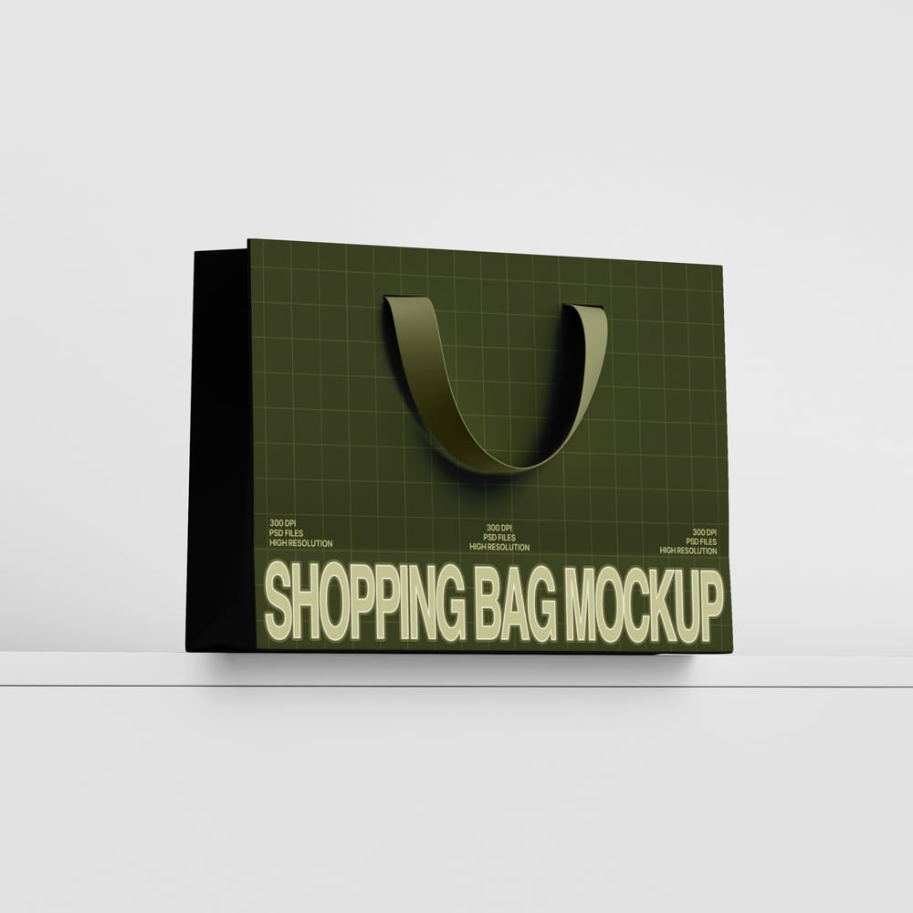 Free Photorealistic Shopping Bag Mockup PSD