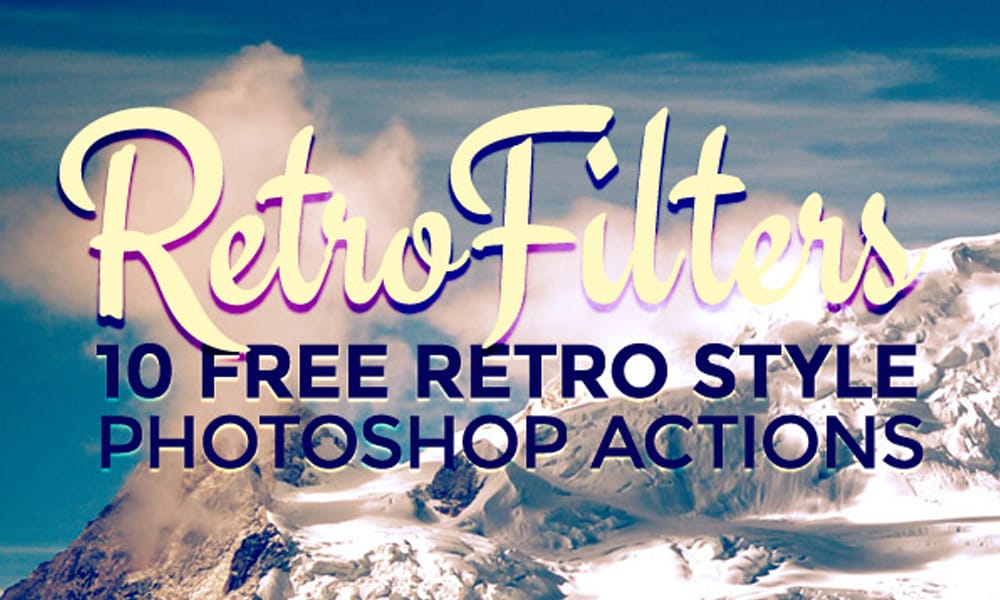 Free Retro Style Photo Effect Photoshop Actions