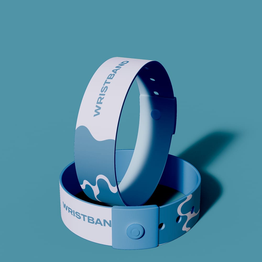 Free Rubber Wristband Mockup PSD