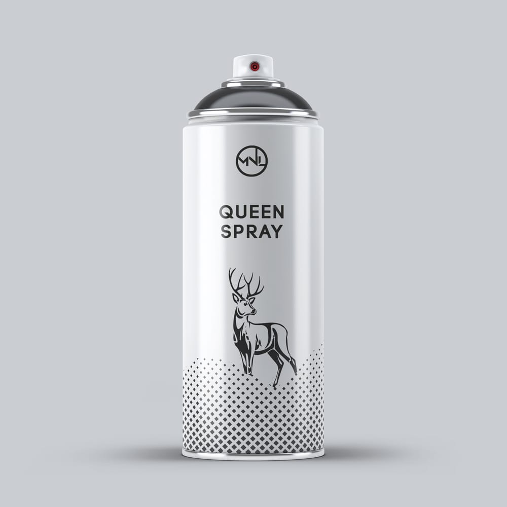 Free Spray Bottle Label Mockup PSD