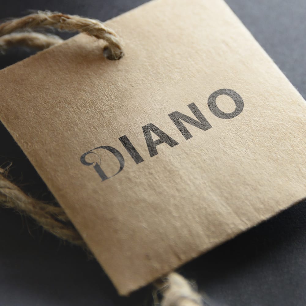 Free Square Paper Tag Mockup PSD